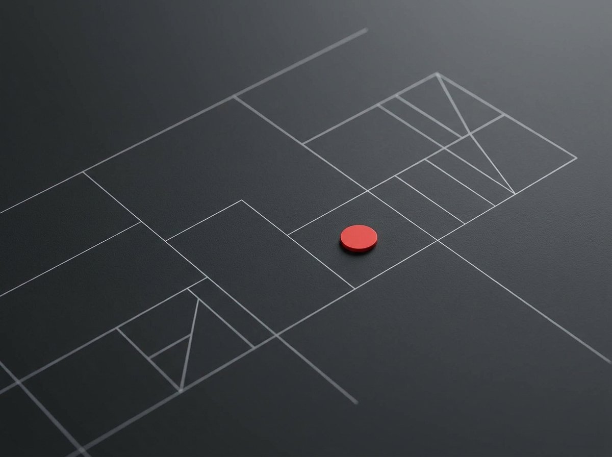 A minimal analytical dashboard with a single highlighted constraint data point